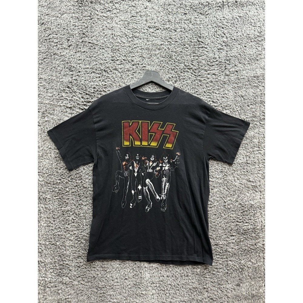 Vintage Kiss 90's Tour T Shirt Front And Back Graphics Size S/M